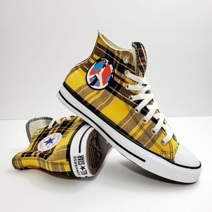 Yellow plaid converse Clearance